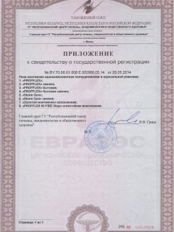 2015.03.25 Белогорск - Приложение к сертификату, Профили поливинилхлоридные системы Rehau.